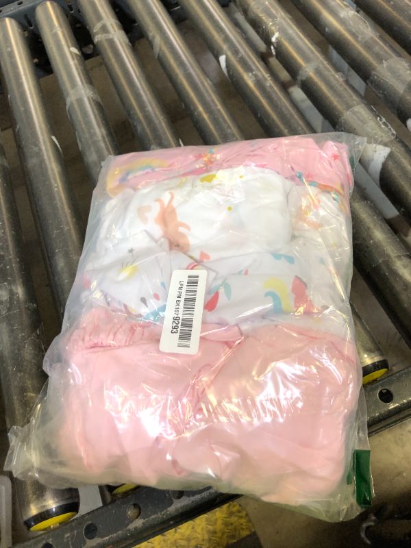 Photo 1 of Plushii 4 Pack Fitted Crib Sheets for Baby Boys, 28"x 52" Extra Soft Microfiber Crib Sheet Set for Standard Crib & Toddler Mattress Pad, Rabbit & Dreaming in Wonderland & Rainbow Horse & Pink