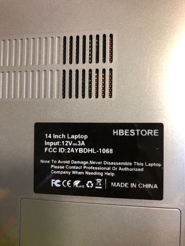 Photo 1 of HBESTORE Laptop, 14 inch IPS 2K Display Screen, with Quad-Core Intel Celeron N5105 Processors 16GB DDR4 512GB SSD Windows 11 Laptop Computers?Iron Gray