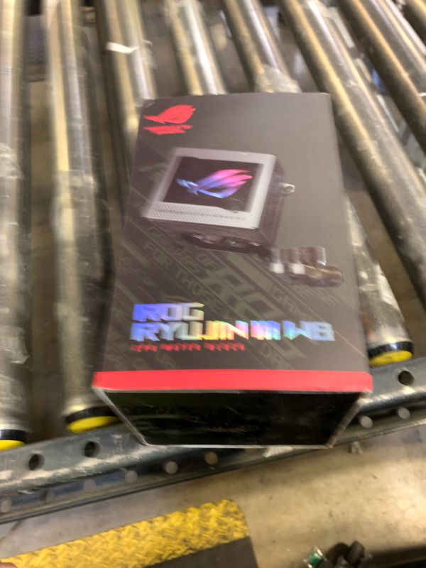 Photo 1 of ASUS ROG RYUJIN III WB CPU Water Block-Intel LGA 1700, 1200, 115X, AMD Socket AM4, AM5 Asetek Copper Cold Plate Black, 178 Micro-Cooling, 3.5Inch Full Color LCD Display, Embedded VRM Fan, ROG Fittings
