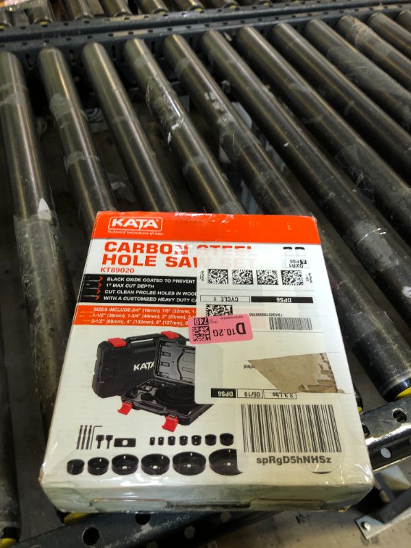 Photo 1 of KATA Hole Saw Set 20PCS Hole Saw Kit with 3/4"-6"(19-152mm) 13PCS Saw Blades, 2 Mandrels, 3 Drill Bits, 1 Installation Plate, 1 Hex Key, Ideal for Soft Wood, Plywood, Drywall, PVC