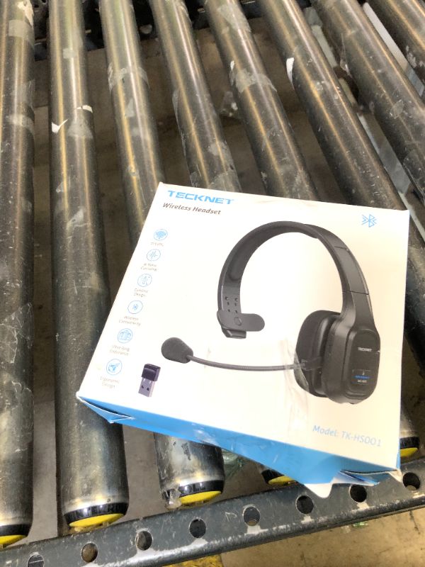 Photo 1 of TECKNET Trucker Bluetooth Headphones with Microphone Noise Canceling Wireless On Ear Headset