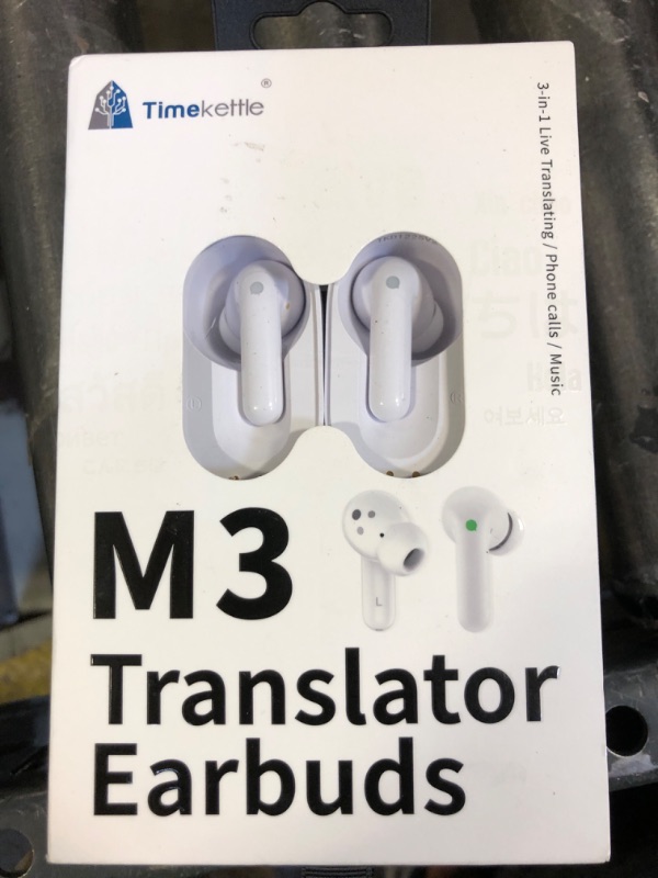 Photo 1 of Timekettle M3 Language Translator Earbuds, Two-Way Translator Device with APP for 40 Languages and 13 Offline Translation Packs, Fast Reaction with Revolutionary Al Semantic Tech (Offline Version)