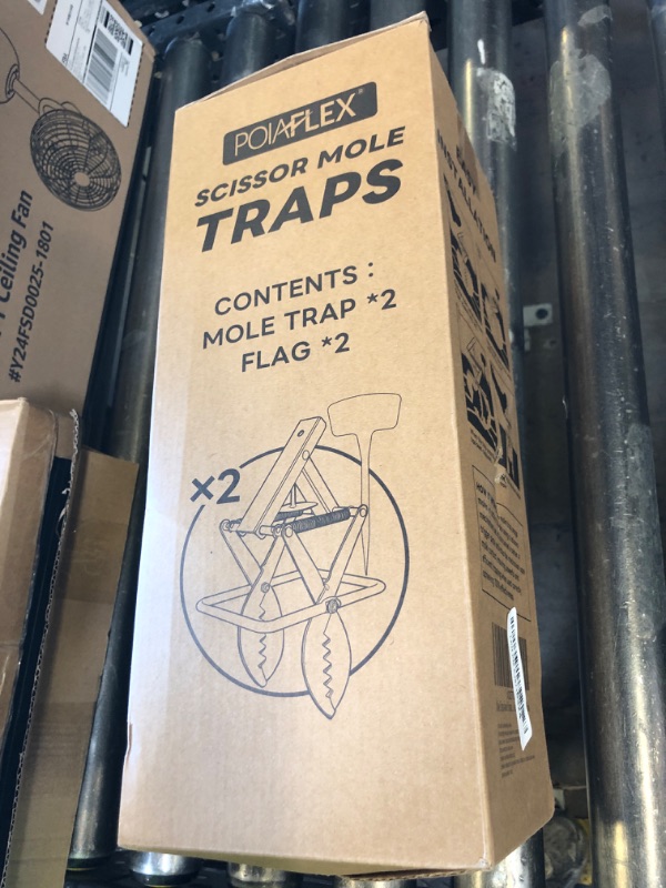 Photo 1 of Mole Trap Scissor 2 Pack, Upgraded Mole Traps for Lawns That Kill Best, Galvanized Steel Mole Killer, Easy Step Setup