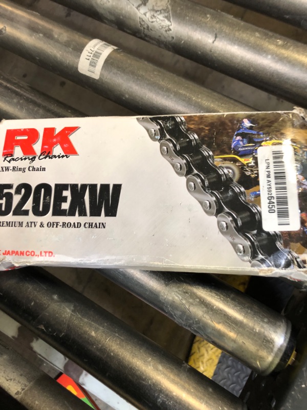 Photo 1 of RK Racing Chain 520EXW-118 (520 Series) Steel 118 Link Extreme Performance Off-Road and ATV XW-Ring Chain with Connecting Link