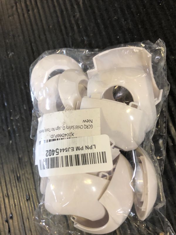Photo 1 of GCRQ Child Safety Door Knob Covers 4 Pack Reusable Baby Proof Door Knob Locks Baby Proof Door Handle Protector for Kids Universal Fit Easy Grip Lockable Design No Tools Needed
