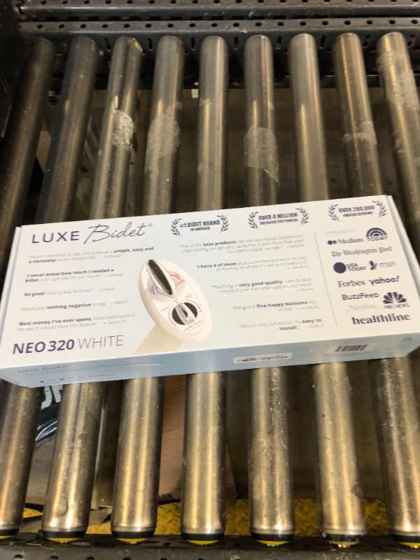 Photo 1 of LUXE Bidet NEO 320 - Hot and Cold Water, Self-Cleaning, Dual Nozzle, Non-Electric Bidet Attachment for Toilet Seat, Adjustable Water Pressure, Rear and Feminine Wash, Lever Control (White)