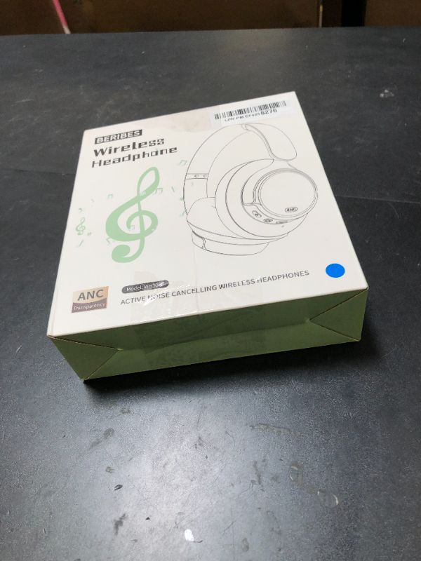Photo 1 of BERIBES Upgraded Hybrid Active Noise Cancelling Wireless Headphones with Transparent Modes,70H Playtime Bluetooth Headphones Wireless with Mic, Deep Bass,3.5MM Cable,Soft-Earpads,Fast Charging-Blue