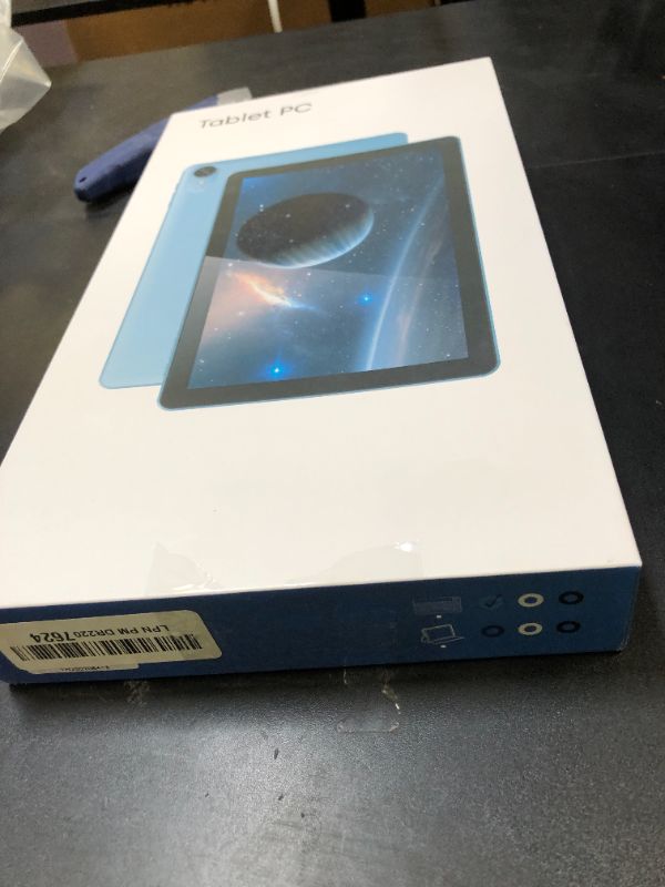 Photo 1 of Android 14 Tablet 2025 New 10 Inch Tablets with 6GB RAM + 64GB ROM + 1TB Expanded Ouad-Core, 2 in 1 Tableta with Keyboard Mouse WiFi 6 Bluetooth, GMS Certified IPS Touch Screen Tablet - Blue Set