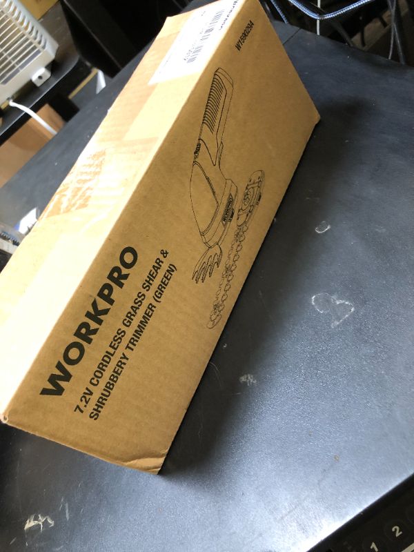 Photo 1 of WORKPRO Cordless Grass Shear & Shrubbery Trimmer - 2 in 1 Handheld 7.2V Electric Grass Trimmer Hedge Shears/Grass Cutter Rechargeable Lithium-Ion Battery and Type-C Cable Included