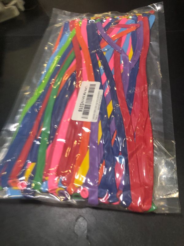 Photo 1 of 100pcs 260 Multi Long Balloons for Animal Modeling, Premium Quality Latex Twisting Balloons for Christmas Birthday Wedding Party Decorations