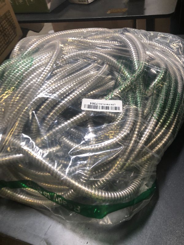 Photo 1 of 130 ft Stainless Steel Garden Hose - 2025 Upgraded Metal Water Hoses with 3/4" Solid Brass Fitting, Extra Strength Materials - Lightweight,Ultra Flexible,Durable,Kink-Less Water Hoses For Yard Camper