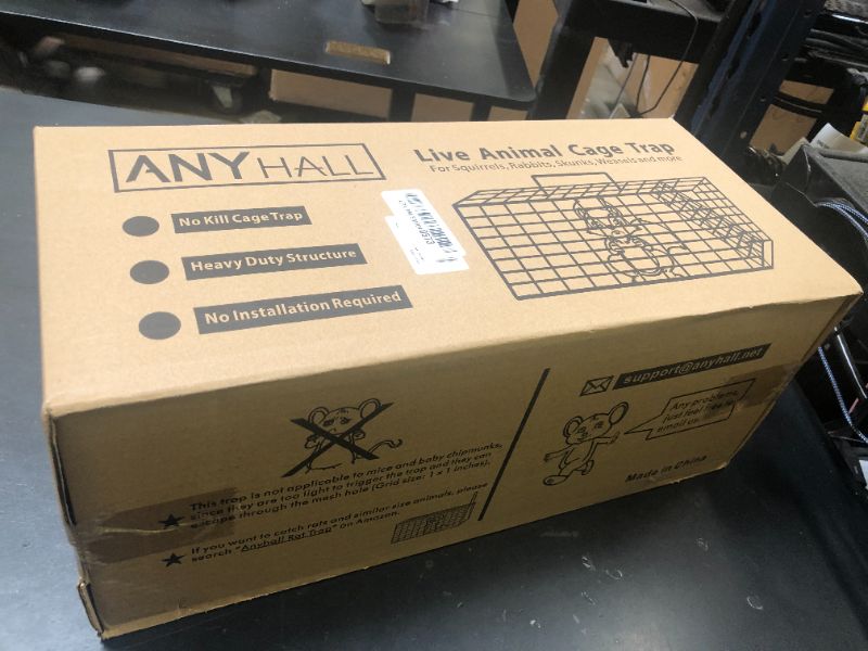 Photo 1 of Anyhall Live Squirrel Trap Heavy Duty Humane Animal Cage Trap for Indoors and Outdoors