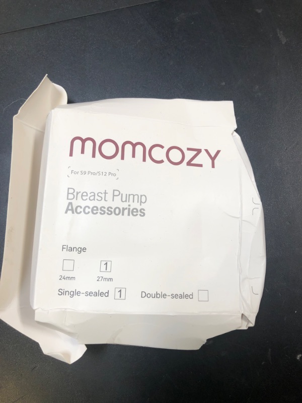 Photo 1 of Momcozy Original S9 Pro/S12 Pro Replacement Accessories, Only Compatible with Momcozy S9 Pro/S12 Pro Breast Pump NOT for S9/S12(27mm Single-Sealed Flange,1 Pack)
