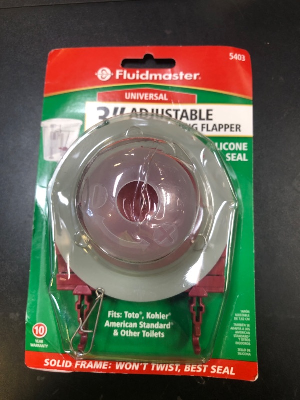 Photo 1 of Fluidmaster 5403 3-Inch Water Saving Long Life Toilet Flapper