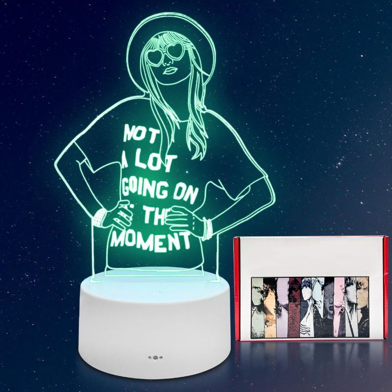 Photo 1 of POWER GC TS Night Light with Touch Sensor for Room Decor, Bedside, Nightstand-7 Colors, 2 Flash Modes with Gift Box for TS Fans