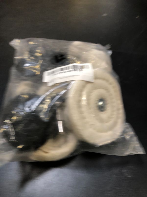 Photo 1 of Polishing Pad Buffing Wheel Kit White Flannelette 12 Pack, for Drill for Metal Aluminum Stainless Steel Chrome Wood Plastic Ceramic Glass Woods Fabric Cotton Machine Jewelry etc