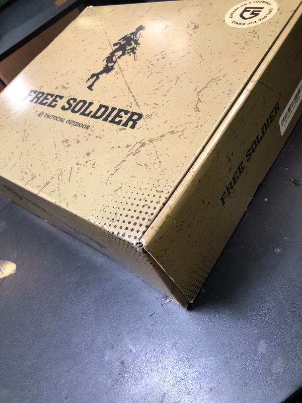 Photo 1 of FREE SOLDIER Men's Waterproof Tactical Work Boots Lightweight Comfortable Combat Hiking Boots (Black 11w US)