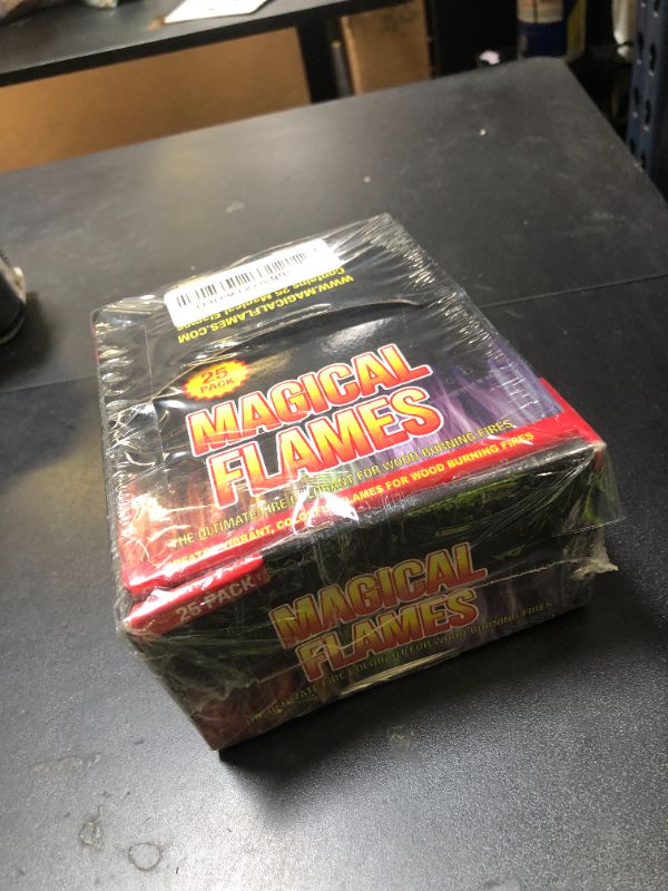 Photo 1 of Magical Flames Fire Color Changing Packets Fire Pit (25 Pack), Fire Color Packets for Camping Essentials, Campfire, Bonfire & Fireplaces, Campfire Accessories DAMAGED PKG
