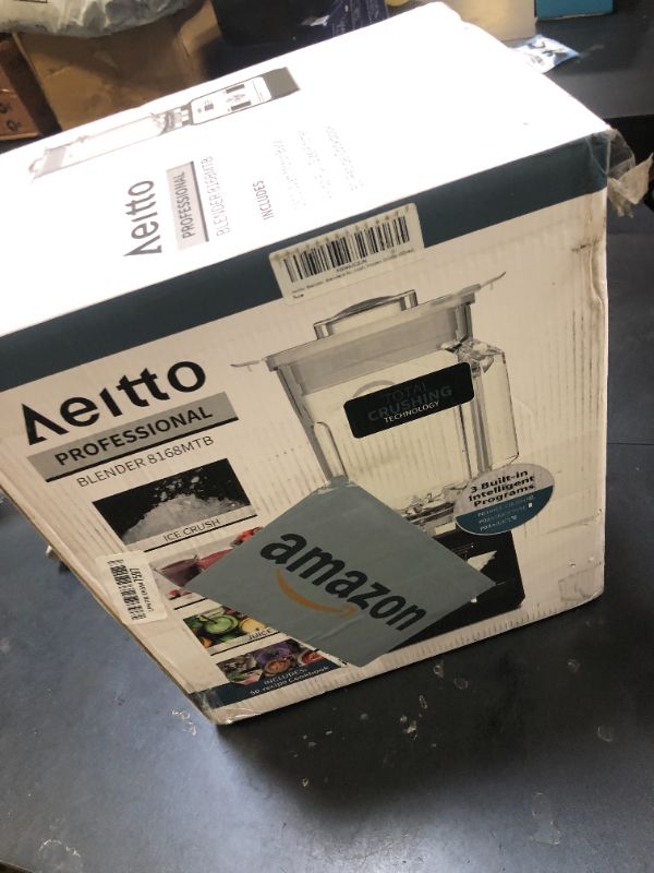 Photo 1 of Aeitto Blender, Blenders for Kitchen with 1500-Watt Motor, 68 Oz Large Capacity, Professional Countertop Blenders for Ice Crush, Frozen Drinks (Silver)