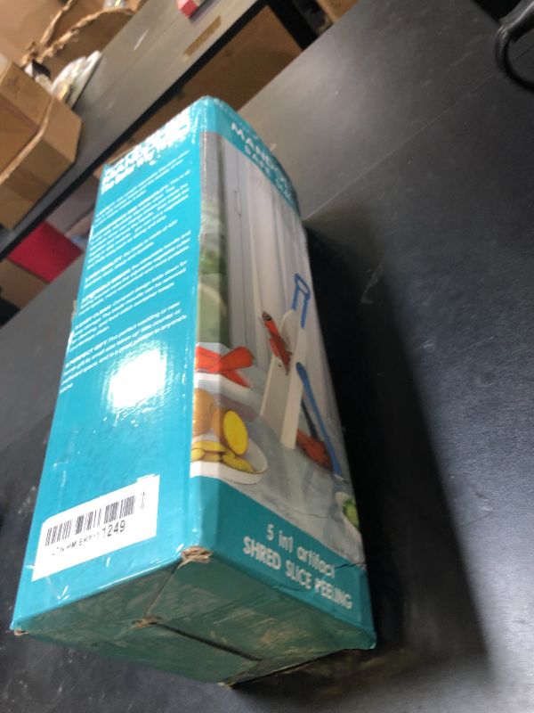 Photo 1 of BRARKOT Safe Mandoline Slicer Plus (WHITE) - Larger in size, Adaptable for Chopping Vegetables and Potato Fries, with a Detachable Blade - Perfect for any kitchen!
