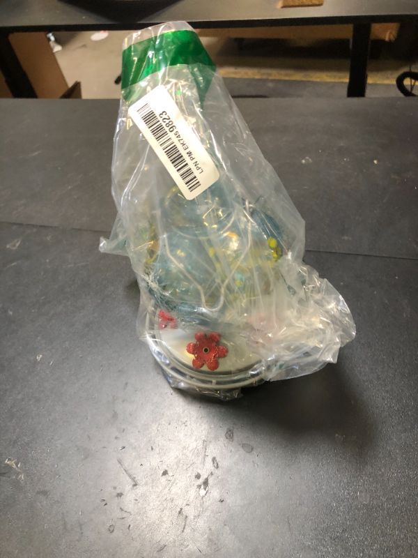 Photo 1 of BOLITE Hummingbird Feeder, Hand Blown Glass Hummingbird Feeders for Outdoors Hanging, with Ant Moat and 5 Feeding Ports, 22 Ounces, Peony Flower Shape, Blue, Gifts for Women Men, Gifts for Mom Dad