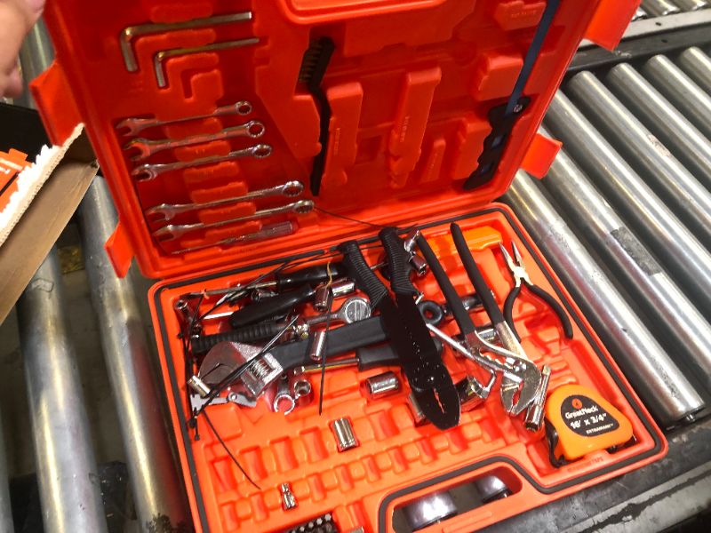 Photo 1 of GreatNeck MS125 125 Piece Marine Tool Set, Complete With High Visibility, Water-Resistant Boat Tool Box Case, Anti-Rust Chrome-Plated Boat Supplies And Accessories, Orange
