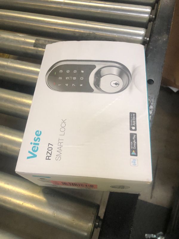 Photo 1 of Veise RZ07 Smart Lock, Fingerprint Door Lock, 7-in-1 Keyless Entry with App Control, Electronic Touchscreen Keypad Deadbolt, Biometric Smart Locks for Front Door, Matte Black