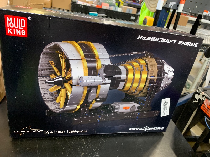 Photo 1 of Mould King City Aircraft Engine Building Kit - Turbojet Engine Model That Runs with Battery - Mechanical Science Education STEM Toy (2256 PCS)