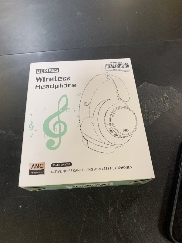 Photo 1 of BERIBES Upgraded Hybrid Active Noise Cancelling Wireless Headphones with Transparent Modes,70H Playtime Bluetooth Headphones Wireless with Mic, Deep Bass,3.5MM Cable,Soft-Earpads,Fast Charging-Silver