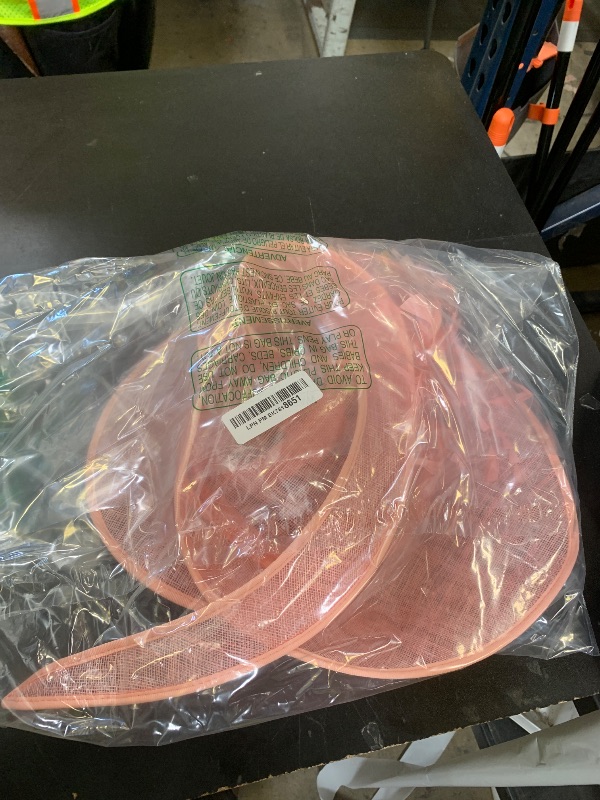 Photo 1 of SAFERIN Fascinators Hat Flower Mesh Ribbons Feathers on a Headband and a Clip Tea Party Headwear for Girls and Women (Polyester, ST54-Pink)