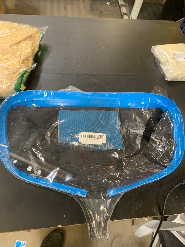 Photo 1 of Upgraded Self-Repair Pool Net, Pool & Pond Cleaning Skimmer with Heavy Duty Nylon Net - Fine Mesh, Aluminum Frame, Deep Trash Bag for Above Ground & In-ground Pools, Leaf Skimmer Rake Net(No Pole)