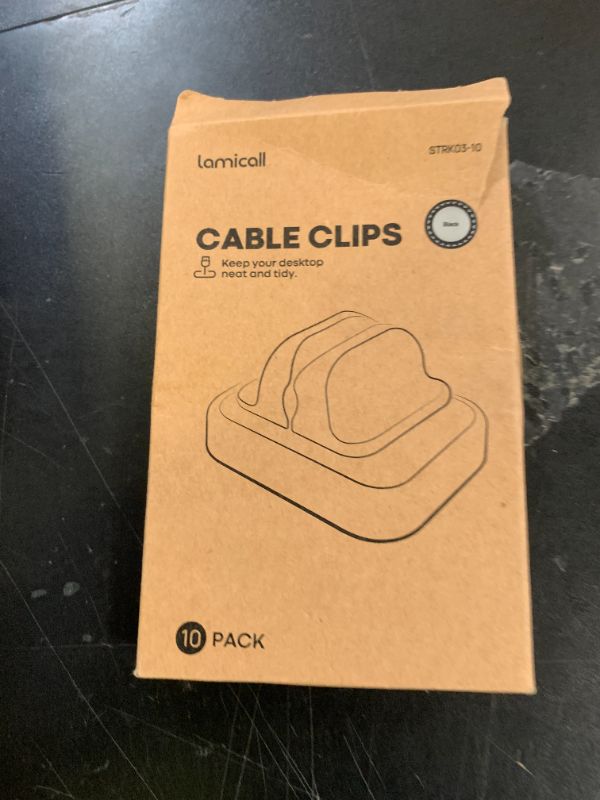 Photo 1 of 10Pack [Spring Fixed] Cord Holder Clips, Cord Organizer for Desk - Lamicall Adjustable Clips Cable Management, Phone Charger Cord Holder, Wall Car Desktop Nightstand Wire Cord Organizer