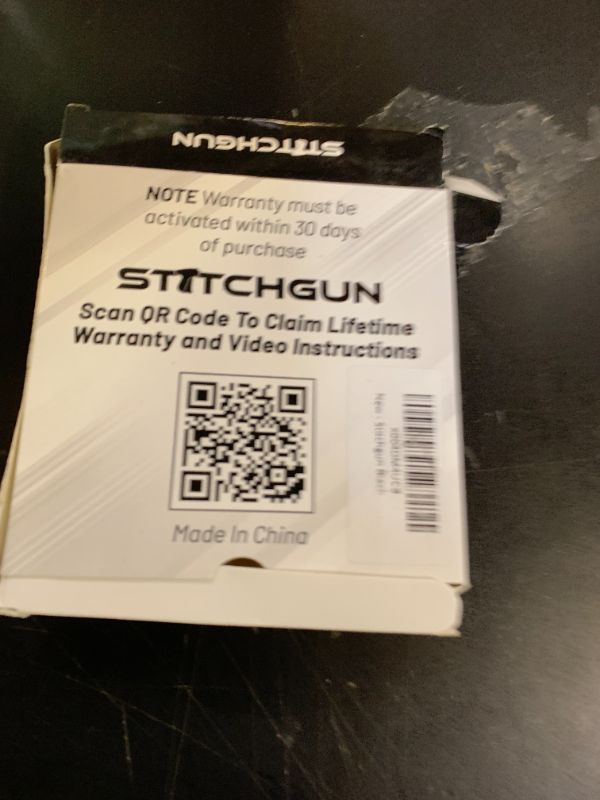 Photo 1 of Stitch  Stitchy Gun Kit - Mini Micro Needle Stitching, Sewing, Hemming Stitch Gun for Clothes - Ergonomic Design, Protective Cap - Includes 5000 Fasteners, 2 Needles (Black)