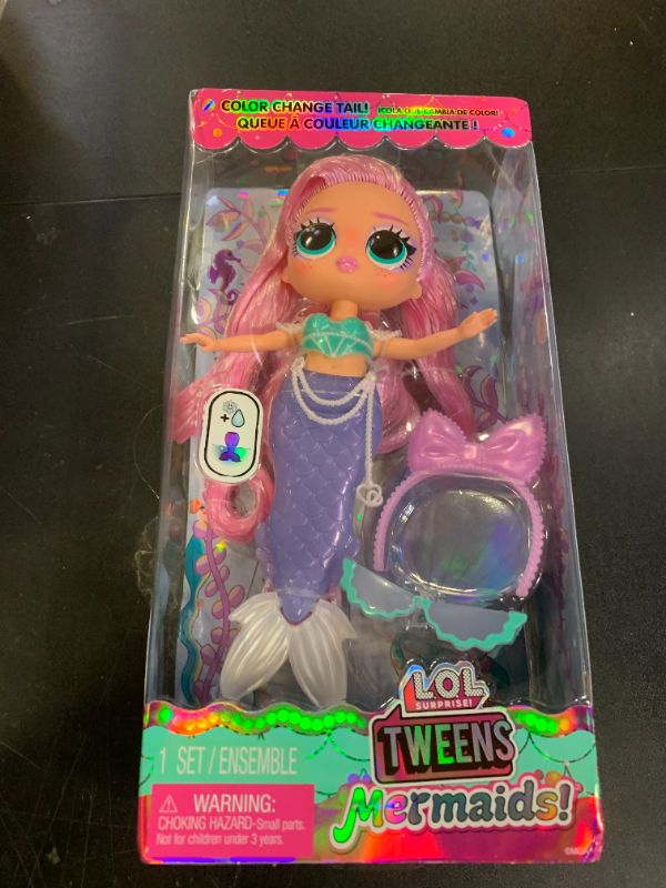 Photo 1 of LOL Surprise Tweens Mermaid Lola Waves Fashion Doll with Color Changing Tail, Movable Fin, and Beautiful Accessories – Toy Gift for Kids Ages 4+