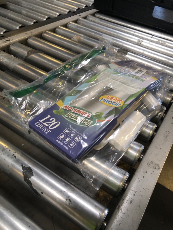 Photo 1 of 1.2 Gallon 120 pcs(1-1.2 Gal) Small Clear Trash Bags, Strong 1 Gallon 1.2 Gallon 1.3 Gallon Garbage Bags, Bathroom Trash Can Bin Liners,Mini Bags Waste Basket Liner,Fit 5 Liter, 1-1.2 Gal (1.2C120)
