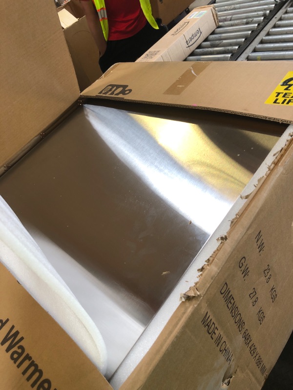 Photo 1 of 5-Shelf Electric Fan Circulated Hot Box Food Warmer for Holding 4" D Full-Size Steam Table Pans, Countertop Heated Holding Cabinet for Pizza Pretzel, Catering Warming Oven w/Water Tray, 120V, 600W