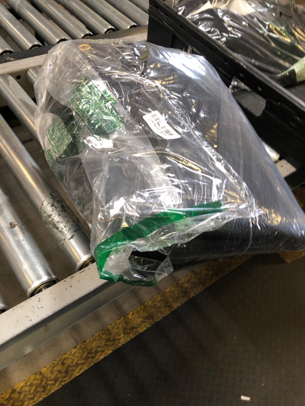 Photo 1 of [Windscreensupplyco] 60-70% 10 FT X 12 FT Mesh Tarp/Shade Cloth 9-Needle Knitted Heavy Duty Black with Grommets for Green House, Garden, pergola, Pools, Dump Truck - MT1012BLKX1