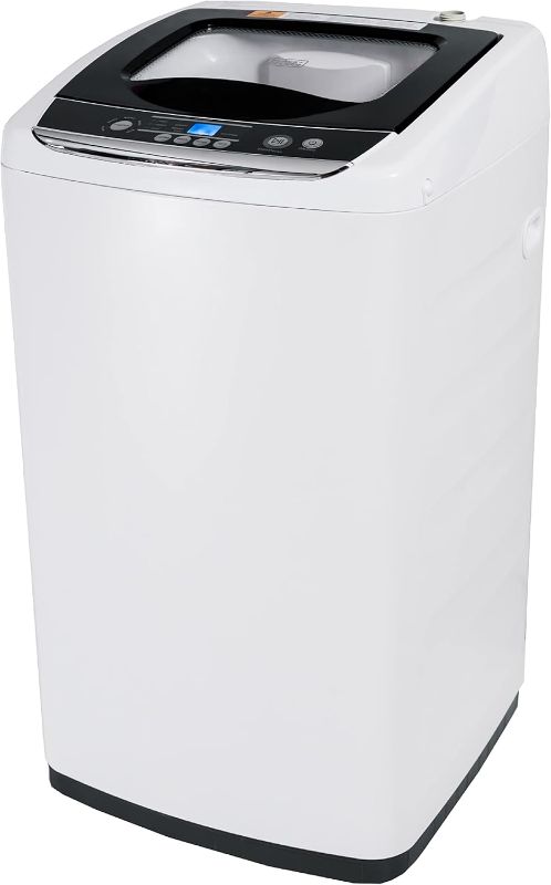 Photo 1 of BLACK+DECKER 0.9 Cu. Ft. Portable Washer, 6.6 lb. Capacity Washing Machine for Homes & Apartments, 5 Wash Cycles, Quick Connect Sink Adapter and Drain Hose Included, Transparent Lid, BPWM09W, White
