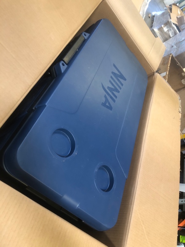 Photo 1 of Ninja | Cooler | FrostVault 65QT Cooler with Wheels | Insulated with Temp Dry Storage Drawer | Keeps Ice Cold for Days | for The Beach, Camping, Picnics & More | Lakeshore Blue | FB265BL