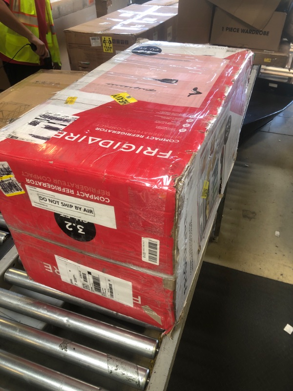 Photo 1 of Frigidaire EFR376 Retro Bar Fridge Refrigerator with Side Bottle Opener, 3.2 cu. Ft, Pink/Coral