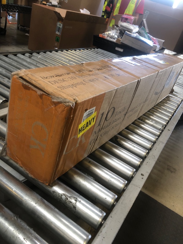 Photo 1 of MAF Cal King Size King Box Spring, 10 Inch High Profile Box Spring Cal King 3500 lbs Black Heavy Duty Metal Mattress Foundation with Easy Clean Fabric Cover, Easy Assembly