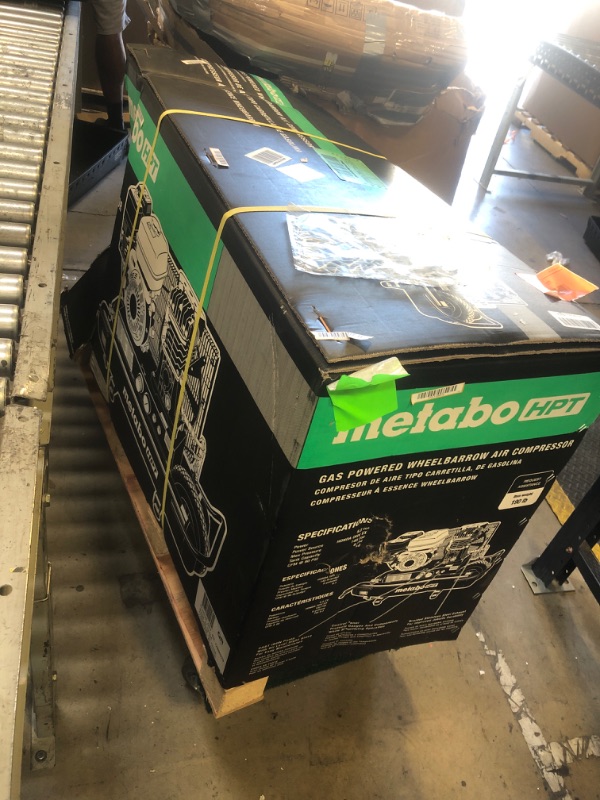 Photo 1 of Metabo HPT Gas Powered Wheeled Air Compressor, 8 Gallon, 116 to 145 PSI, Professional Grade Honda GX Engine, Cast Iron Cylinder, Powerful Compression, Integrated Control Panel, EC2510E