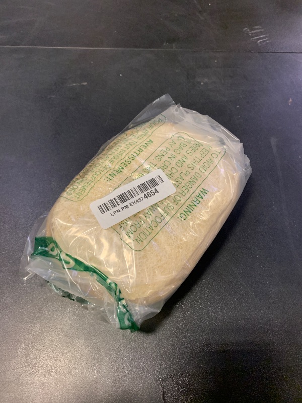 Photo 1 of Egyptian Natural Loofah Pad Exfoliating Body Scrubber - Vegan Double Sided Luffa Sponges Deep Clean Your Body, Face & Back While an Exfoliating Washcloth Side Removes Oils - 6.9 x 4.7 Inches, 2 Pack