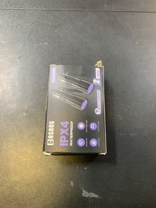 Photo 1 of COSOOS 2 Pack UV Flashlight, 12 LED Handheld Blacklight Flashlight 395nm Mini Light Torch Detector for Dog Pet Urine Stains, Bed Bugs and Scorpions. (Batteries not Included)