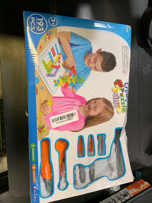 Photo 1 of STEM Drill & Build Kit for Kids Ages 3-8 | Electric Toy Drill with 193+ Pieces (Screws, Nuts, Rainbow Fasteners) | Creative Design Construction Toys for Boys Girls | Gift for Birthdays, Christmas