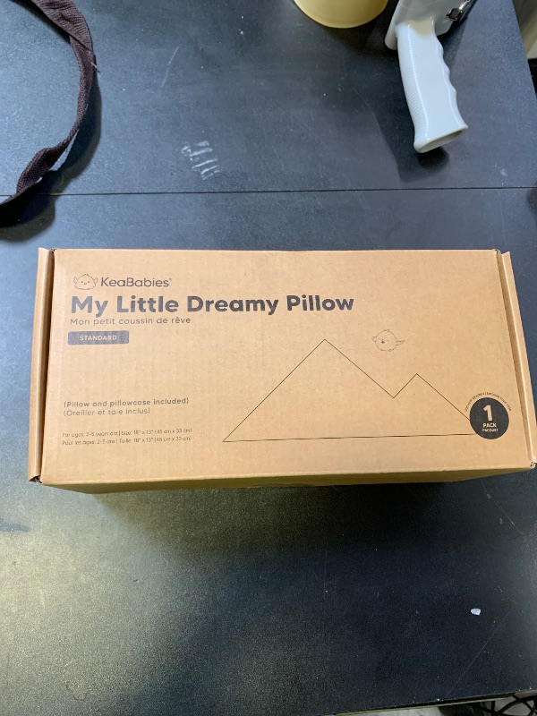 Photo 1 of Toddler Pillow with Pillowcase - 13x18 My Little Dreamy Kids Travel Bed Pillows for Sleeping, Organic Cotton Small Pillowcase, Soft & Breathable, Machine Washable, Toddlers 2-5 Years Old (Soft White)