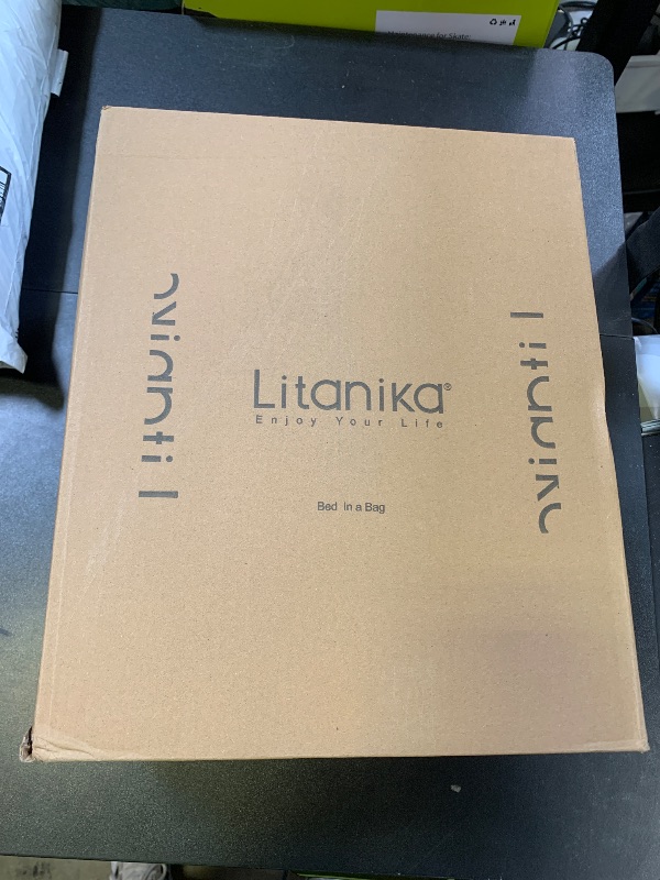 Photo 1 of Litanika Beige King Size Comforter Set with Sheets - 7 Pieces Bed in a Bag King Boho Tufted Complete Bedding Sets with Comforter, Sheets, Pillowcases & Shams
