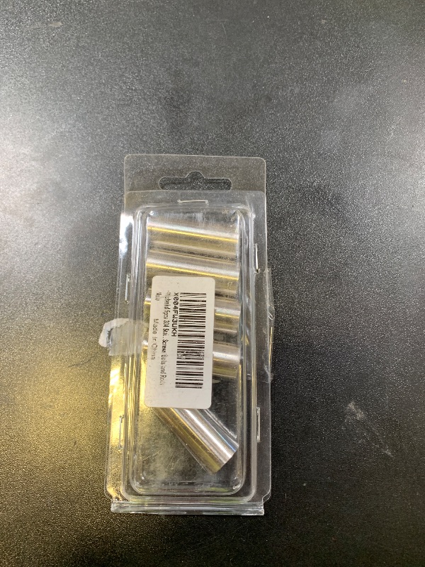 Photo 1 of Wulankd 5 Pack Stainless Steel Spacer 1/2-in I.D. x 5/8-in O.D. x 1-1/2-in Length, Silver