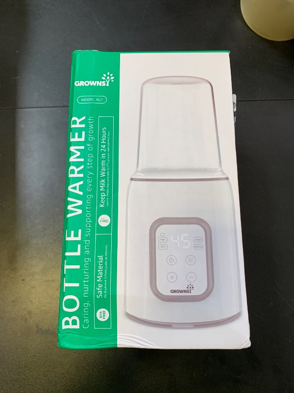 Photo 1 of Bottle Warmer, GROWNSY 8-in-1 Fast Baby Milk Warmer with Timer for Breastmilk or Formula, Accurate Temperature Control, with Defrost, Sterili-zing, Keep, Heat Baby Food Jars Function