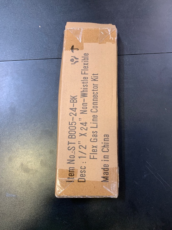 Photo 1 of Stanbroil 1/2" OD x 3/8" ID 24" Non-Whistle Flexible Flex Gas Line Connector Kit for NG or LP Fire Pit and Fireplace